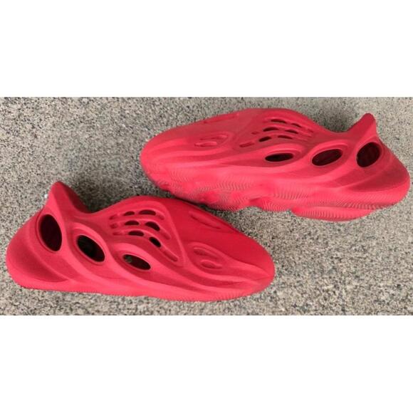red october yeezy foam runners